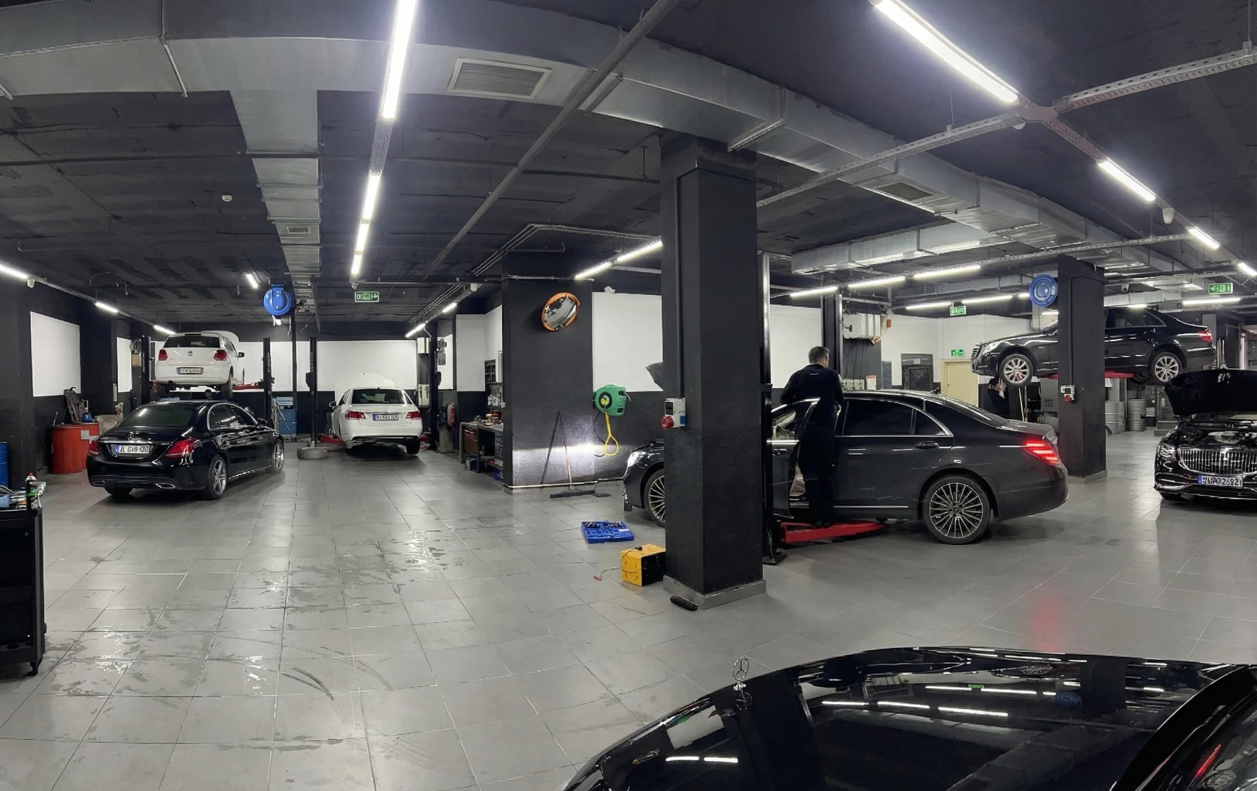 Motor revizyonu yapılan çalışma alanı